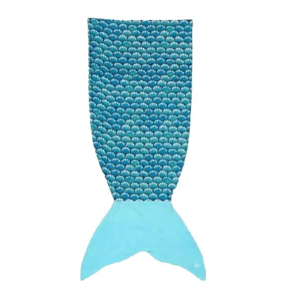 Justice Girl's Step-in MERMAID‎ Towel in Aqua Color NEW - Picture 4 of 4
